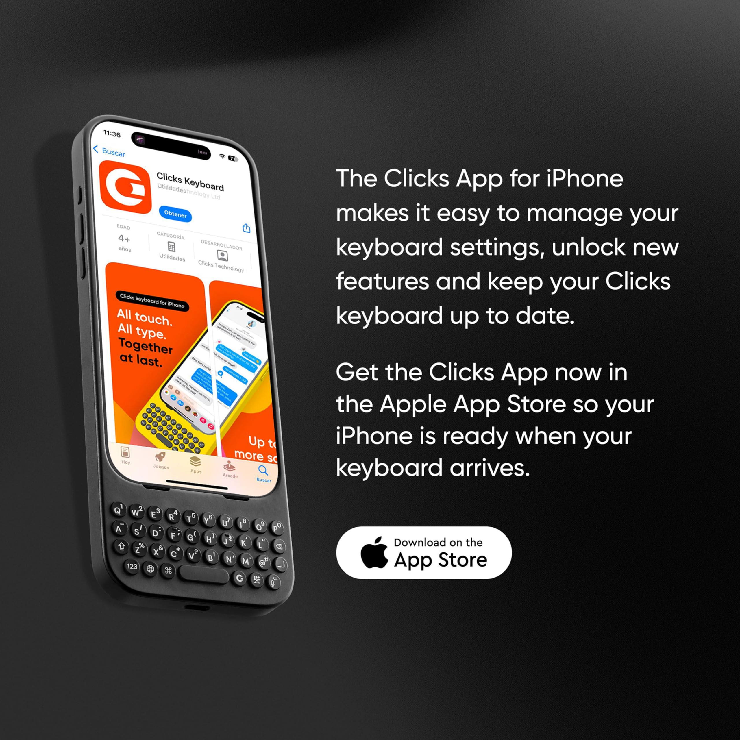 Clicks Keyboard iPhone16 plus 用ケース Amazon.com: Clicks Keyboard for iPhone 16 Plus – Keyboard